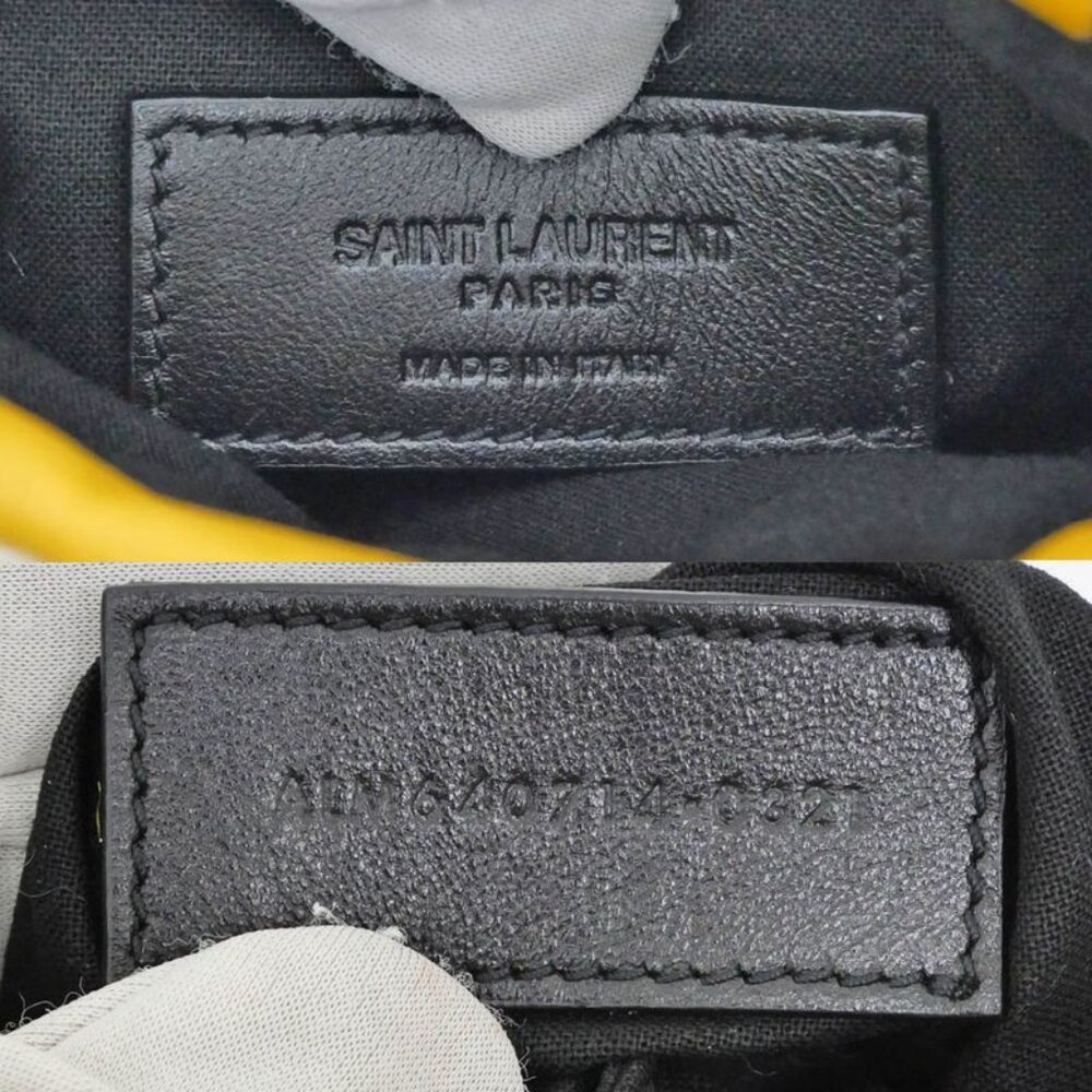 Saint Laurent Drawstring Mini Chain Shoulder Bag … - image 6